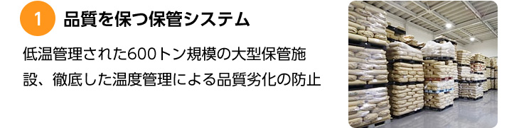 1 品質を保つ保管システム